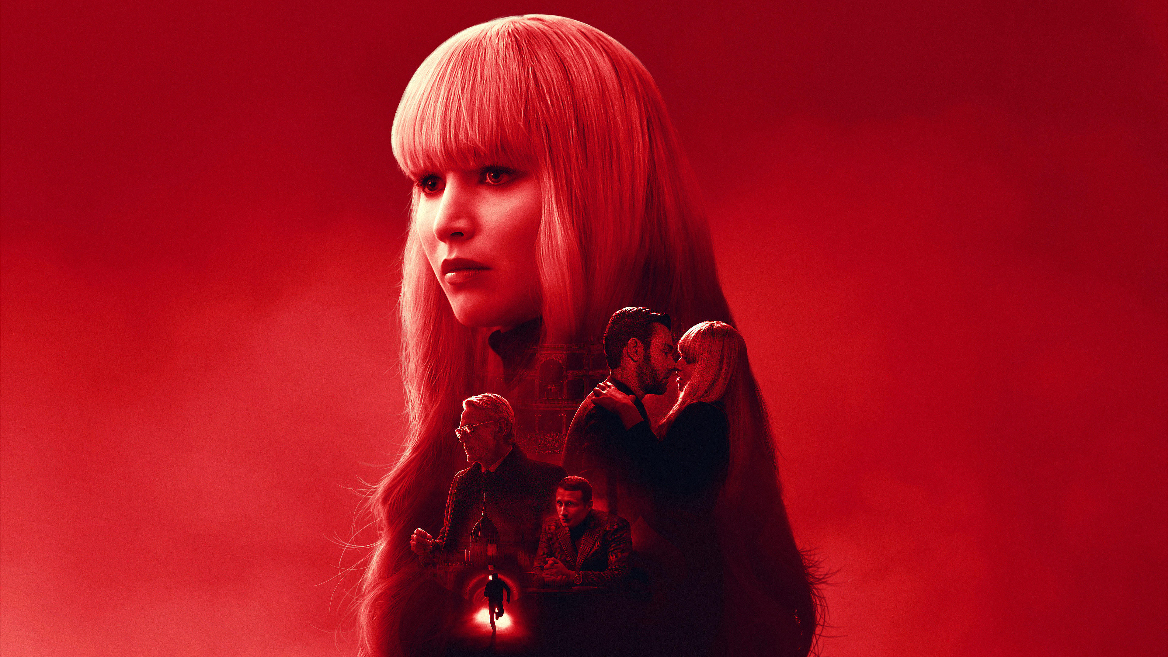 Red Sparrow Background