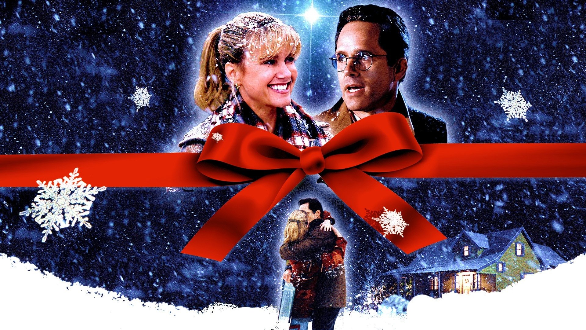 A Christmas Romance Background