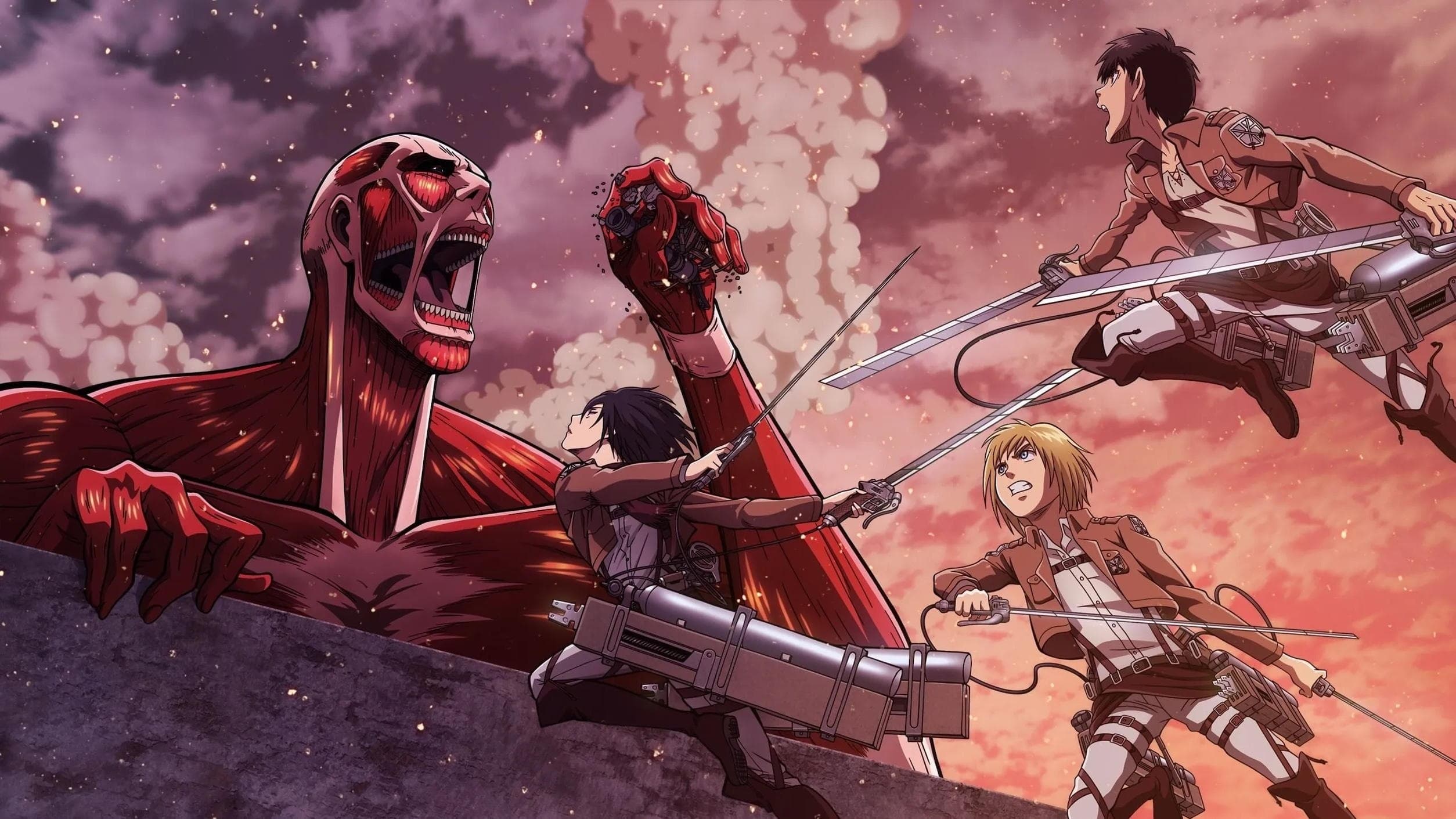 Attack on Titan: Crimson Bow and Arrow Background