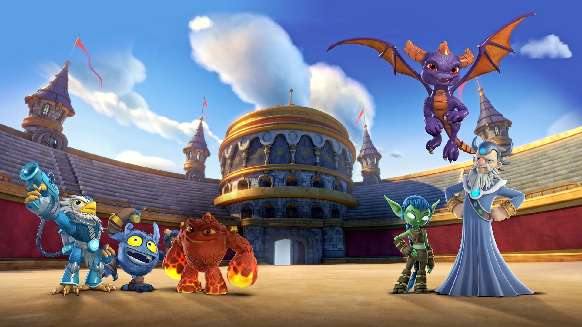 Skylanders Academy: Happy Birthday to You! Background