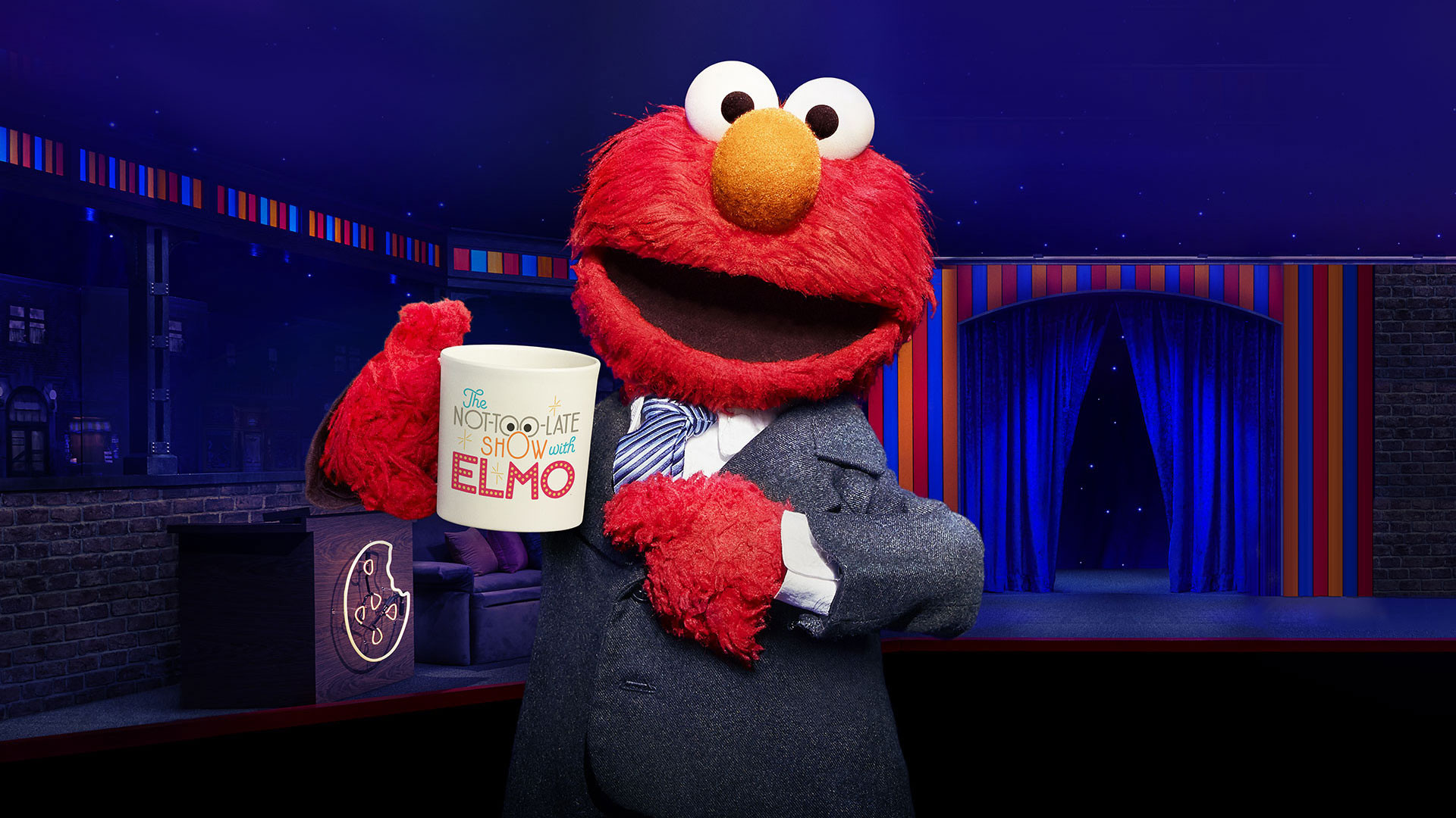 The Not-Too-Late Show with Elmo Background