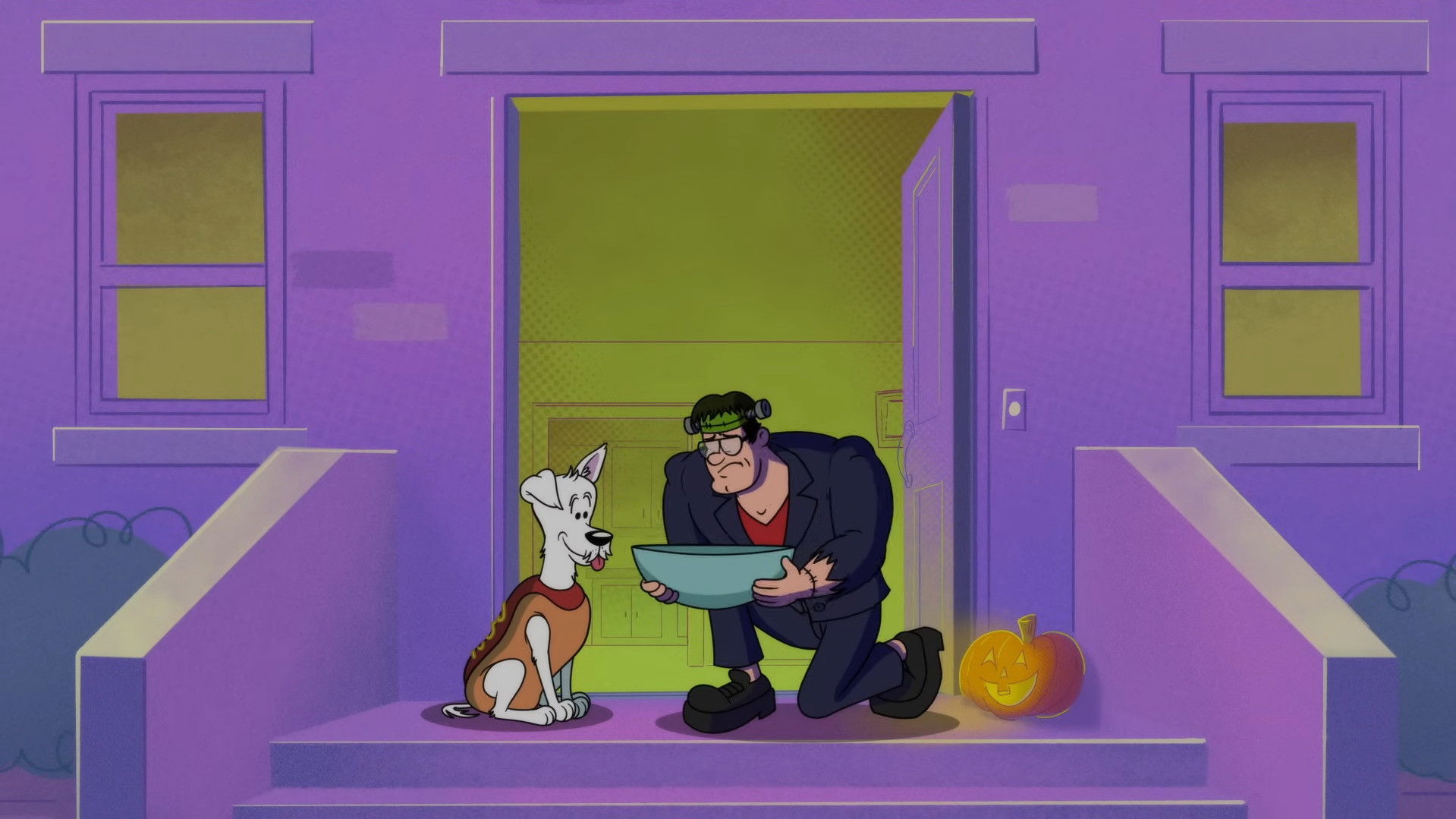 Krypto Saves the Day!: Halloween Havoc Background