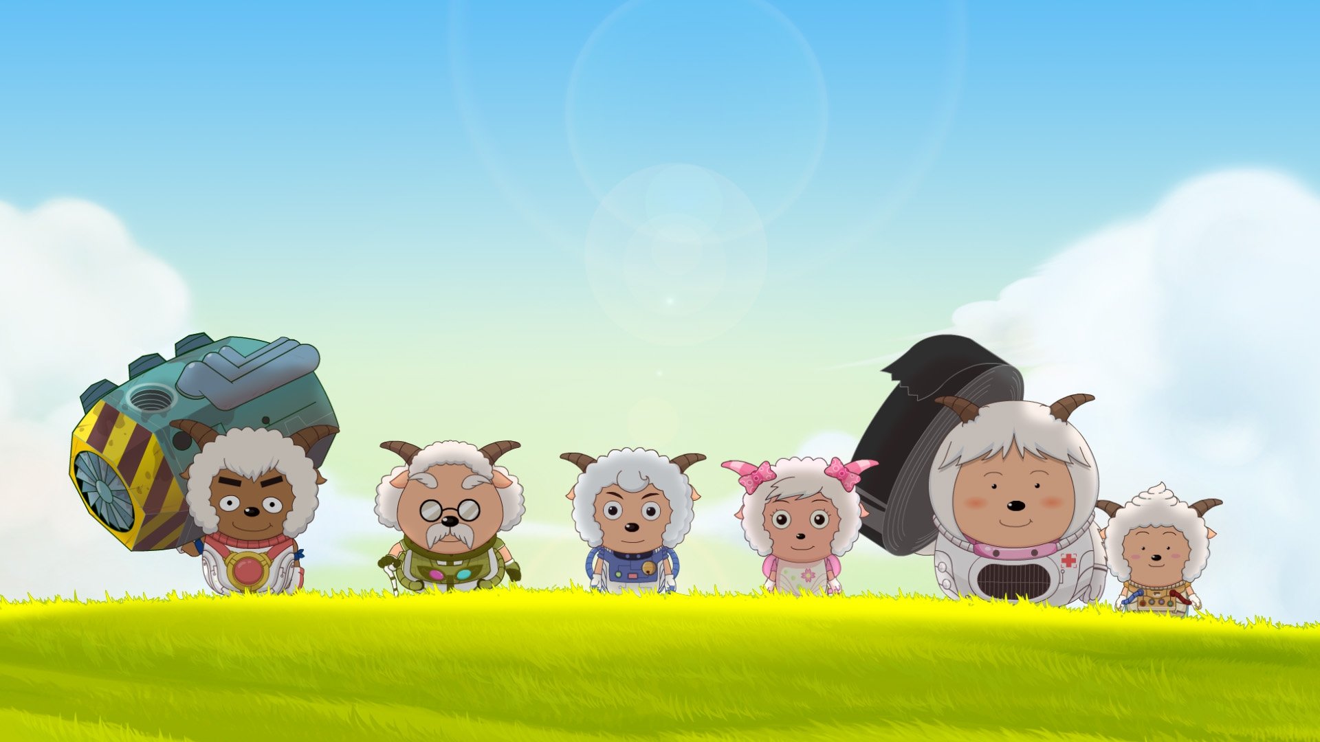 Pleasant Goat and Big Big Wolf 3 Background