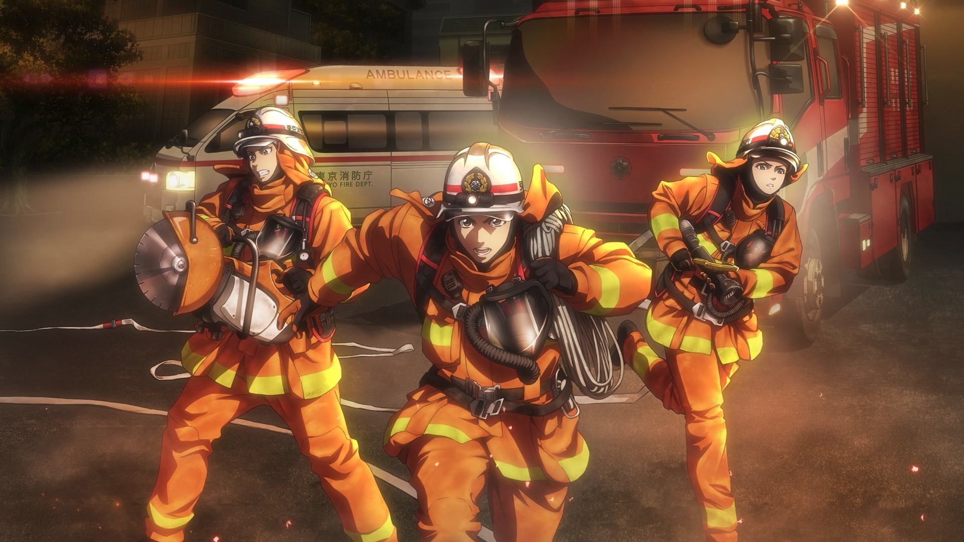 Firefighter Daigo: Rescuer in Orange Background