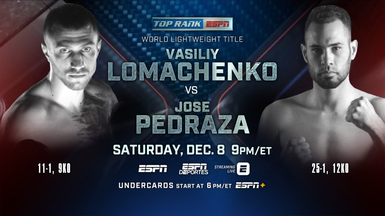 Vasyl Lomachenko vs. Jose Pedraza Background