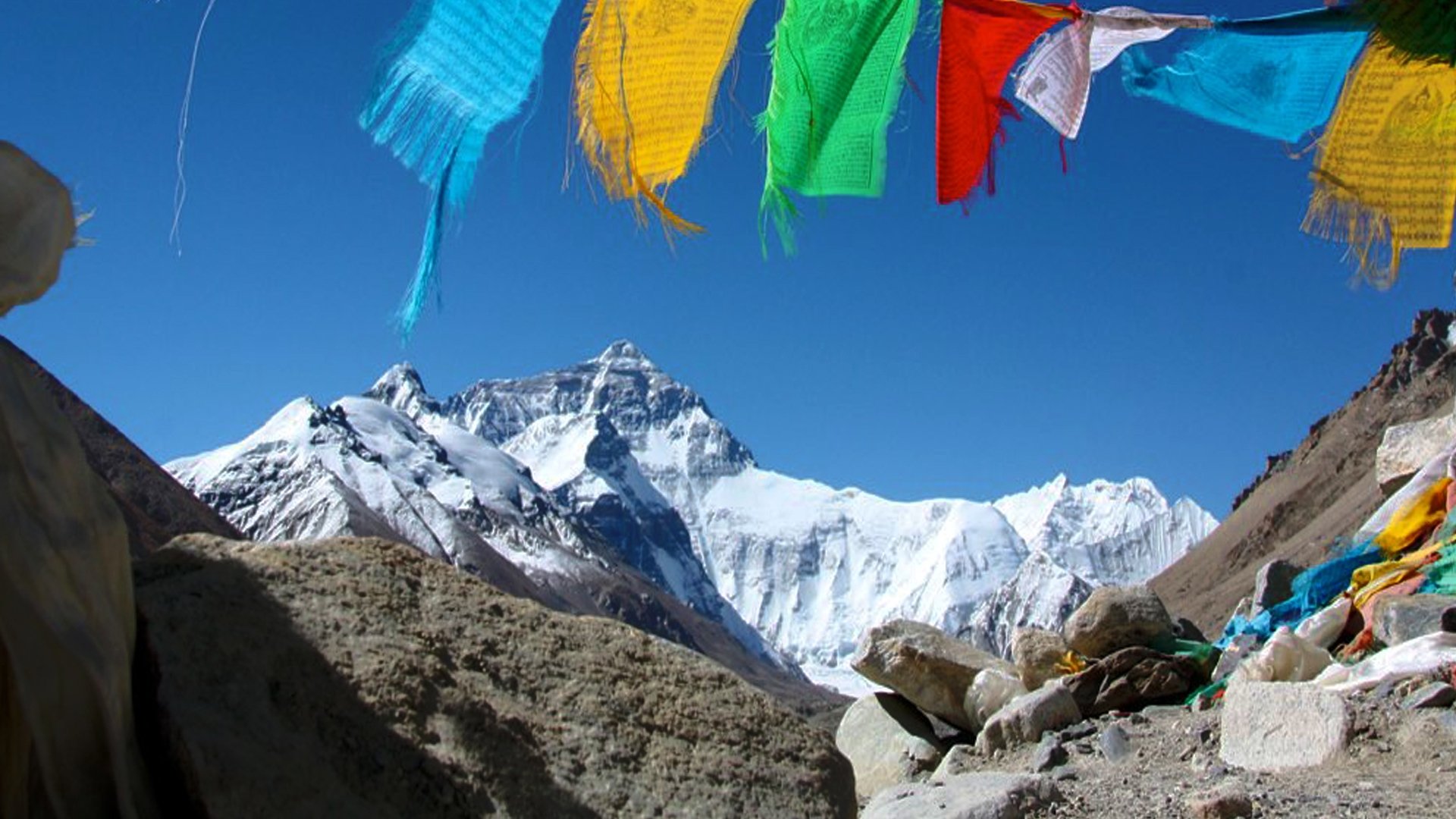 Under The Eye Of Qomolangma Background