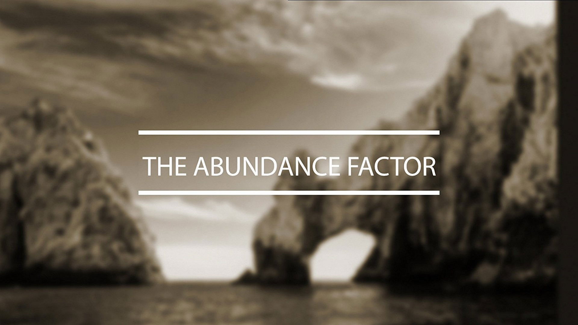 The Abundance Factor Background