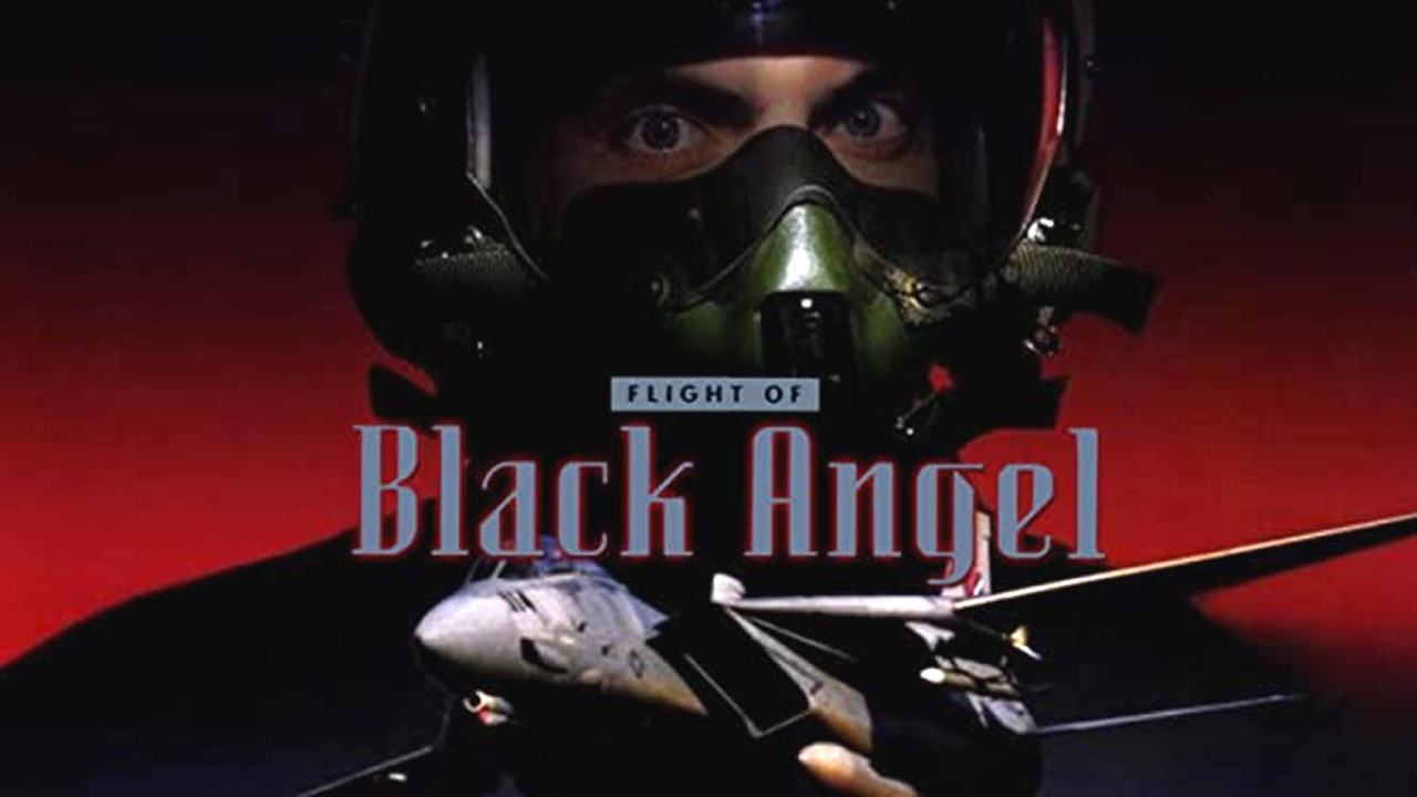 Flight of Black Angel Background
