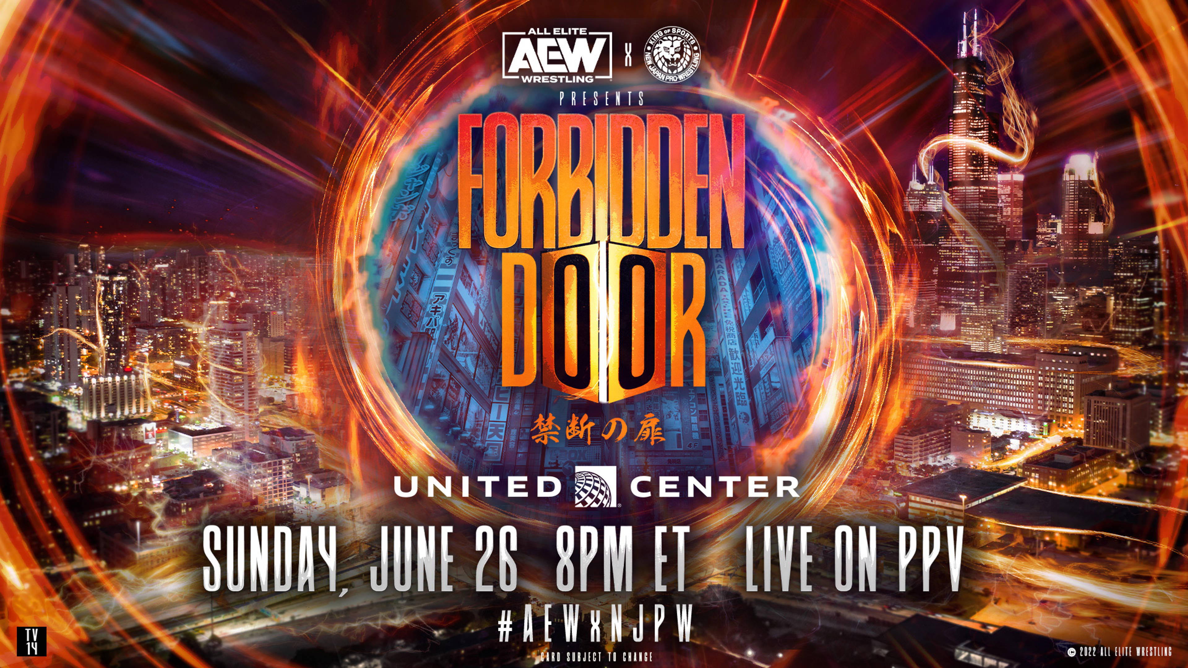 AEW x NJPW Presents Forbidden Door 2022 Background