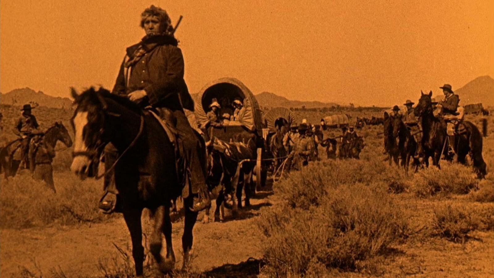 Wagon Tracks Background