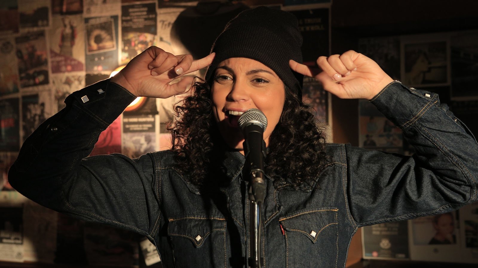 Stand Up Girl Background