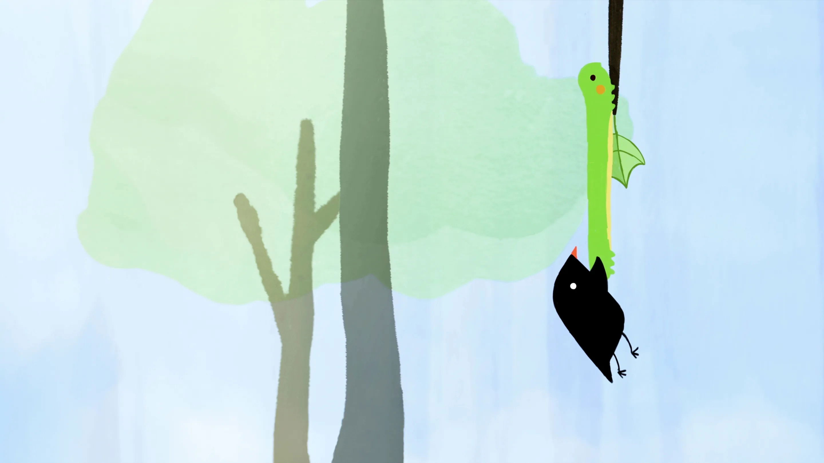 The Little Bird and the Caterpillar Background