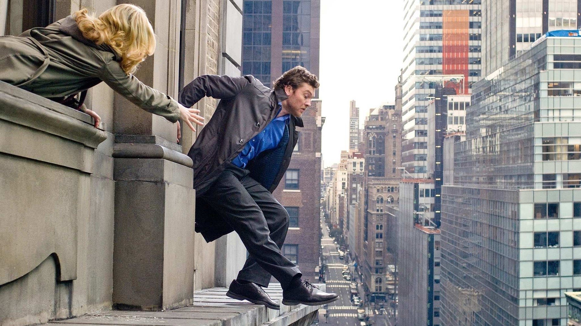 Man on a Ledge Background