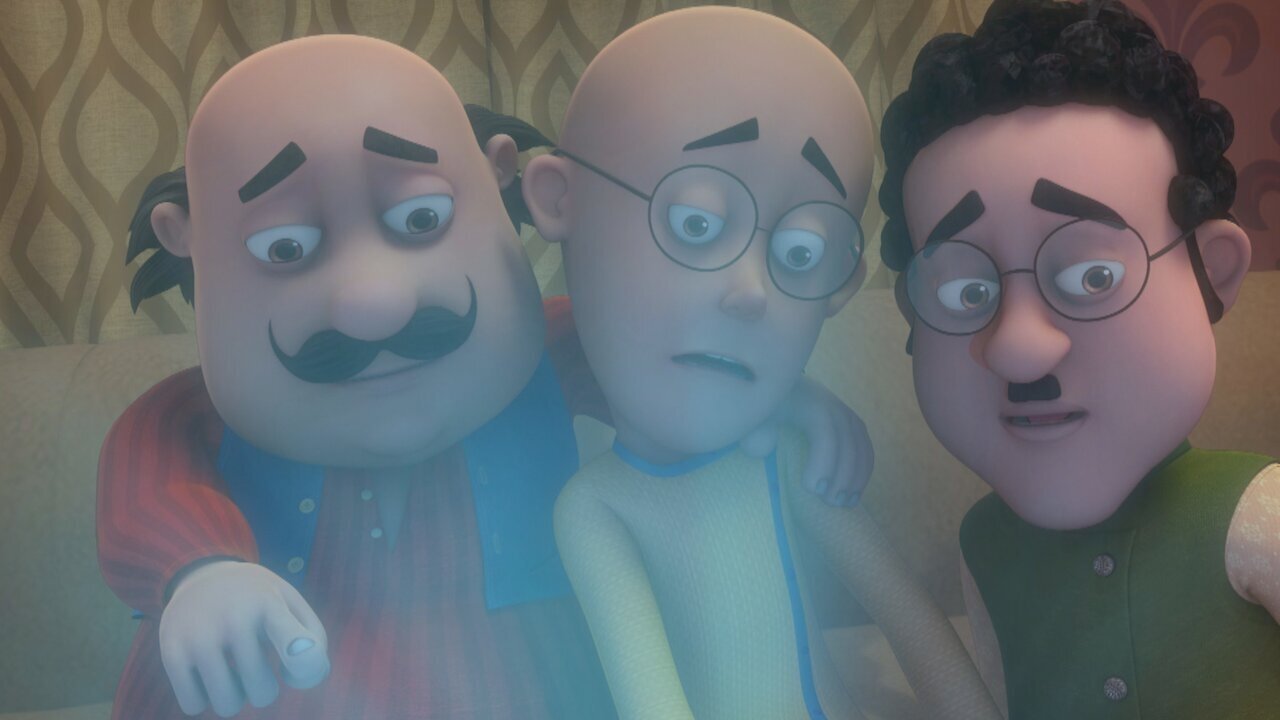 Motu Patlu in the Game of Zones Background