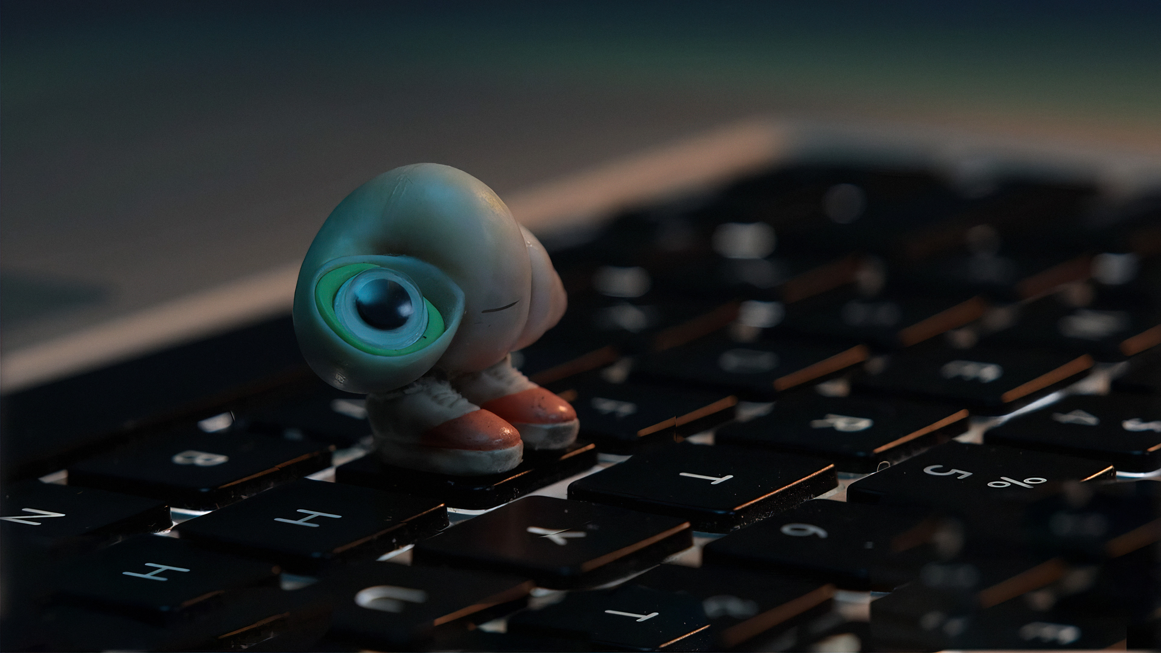 Marcel the Shell with Shoes On Background