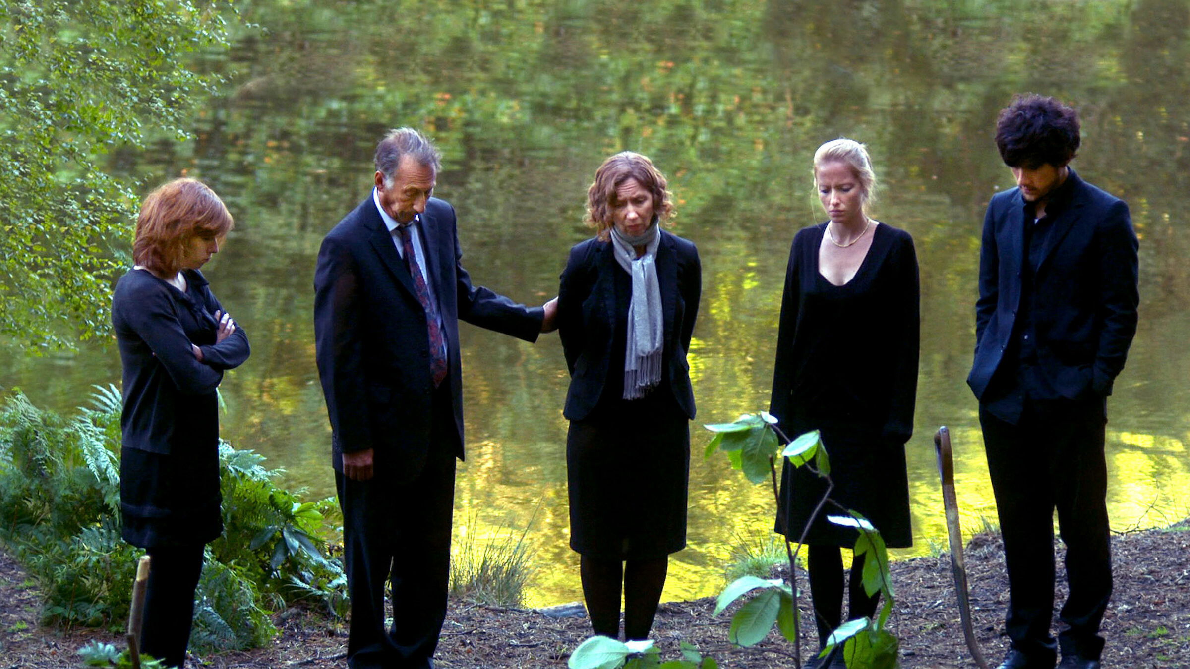 Black Pond Background