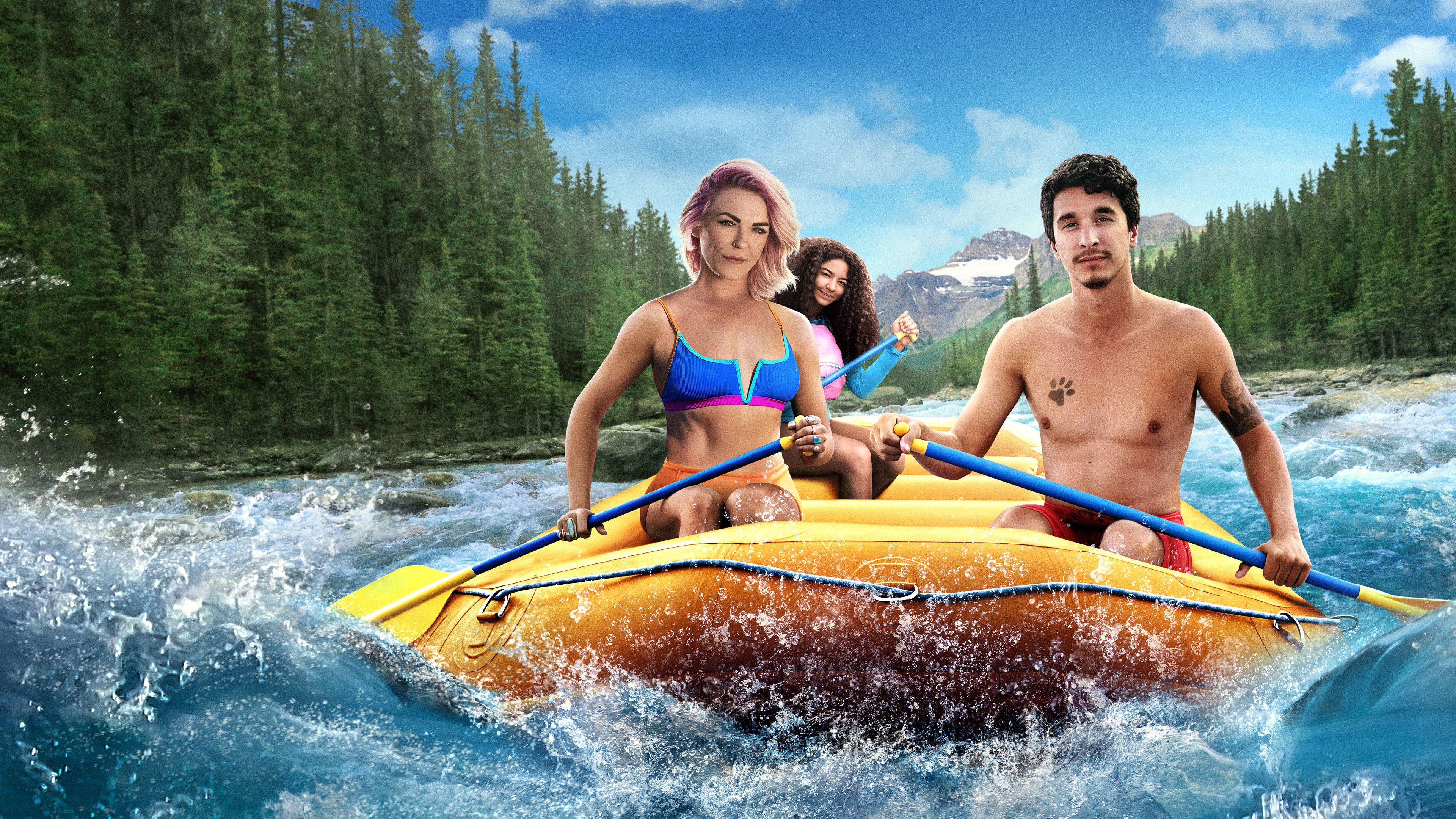 White Water Summer Background