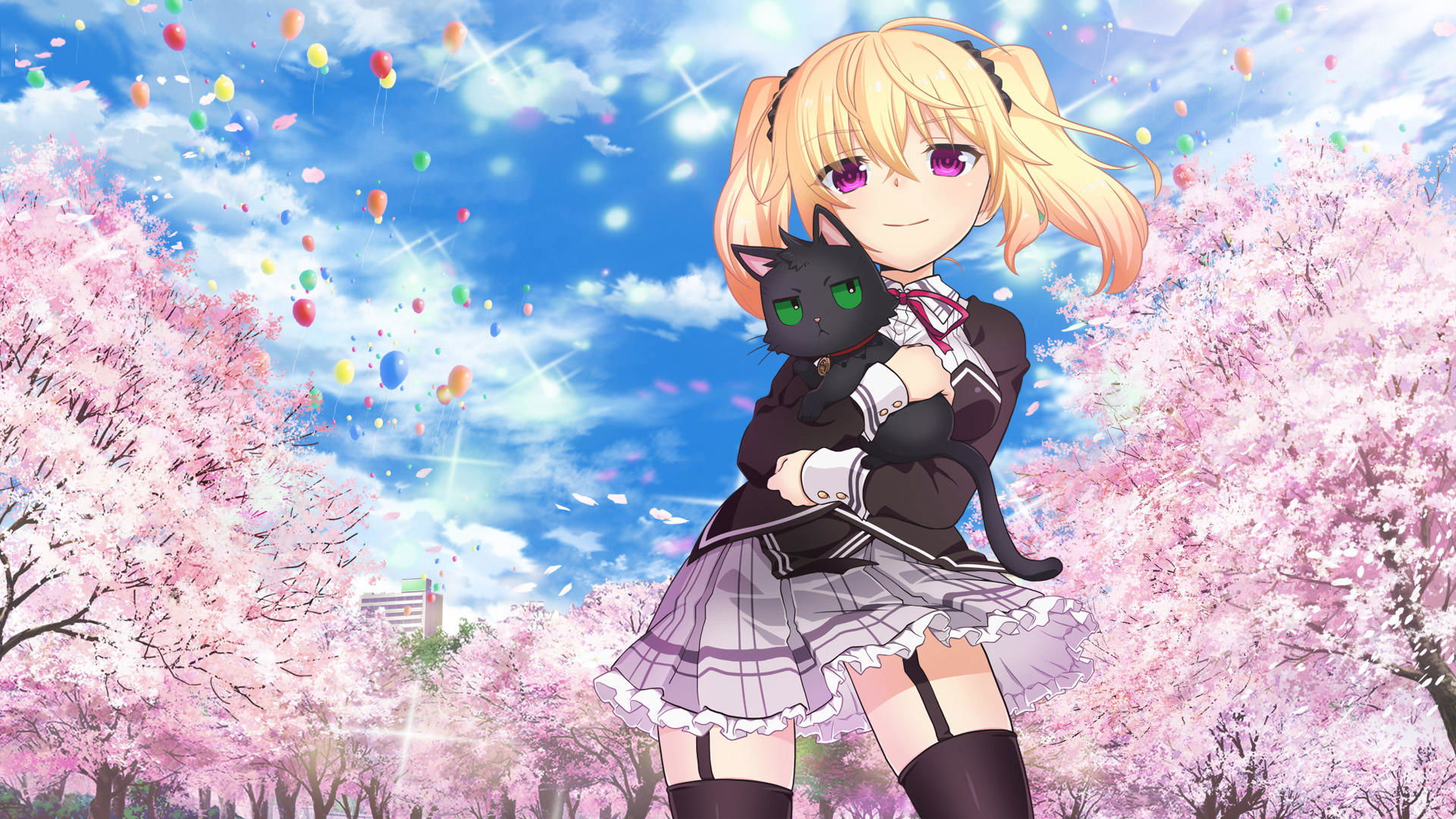 Nora, Princess, and Stray Cat Background